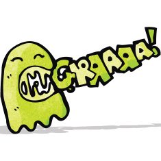 cartoon green ghost N15