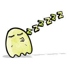 cartoon green ghost N17