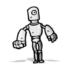Cartoon Robot N66