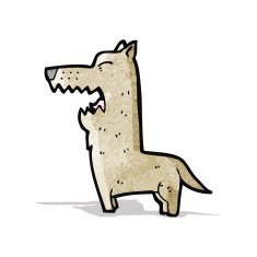 cartoon angry dog N3