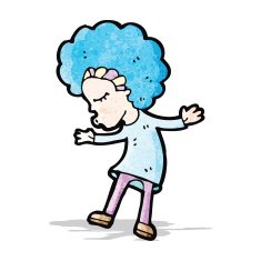 cartoon disco dancing girl