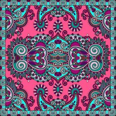 Traditional ornamental floral paisley bandanna N152