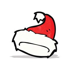 cartoon santa claus hat