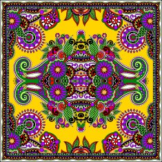 Traditional ornamental floral paisley bandanna N224