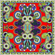 Traditional ornamental floral paisley bandanna N238