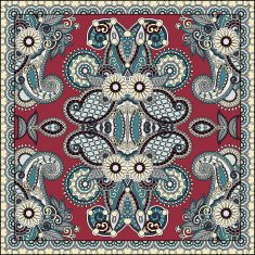 Traditional ornamental floral paisley bandanna N240