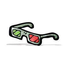 3D Glasses Cartoon N3