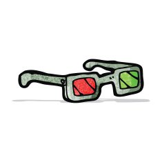 3D Glasses Cartoon N4