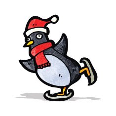 Cartoon Christmas Penguin N9