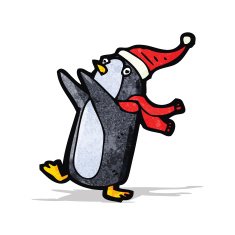 Cartoon Christmas Penguin N13