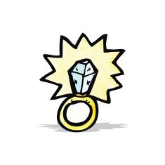cartoon diamond engagement ring N2