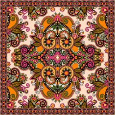 Traditional ornamental floral paisley bandanna N281
