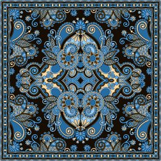 Traditional ornamental floral paisley bandanna N283