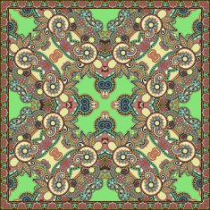 Traditional ornamental floral paisley bandanna N289