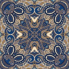 Traditional ornamental floral paisley bandanna N292