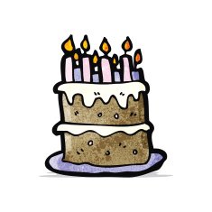 Cartoon Birthday Cake N38