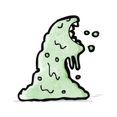cartoon slime monster N3