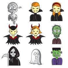 Halloween Characters N12