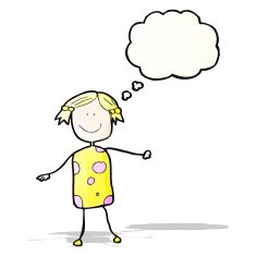 child's drawing of a happy woman N2