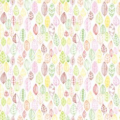 vector seamless pattern with leaves N3