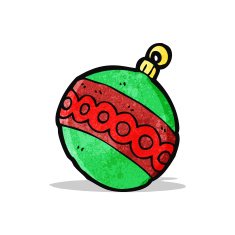 Cartoon Christmas Bauble N20