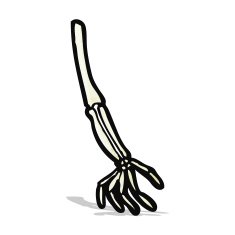 cartoon skeleton arm N3