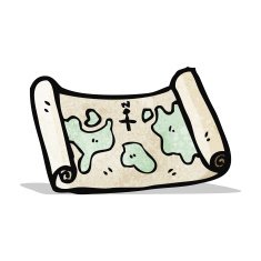 Cartoon Treasure Map N5