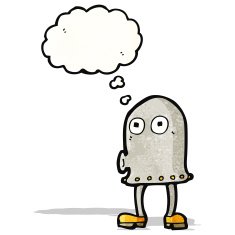 Cartoon Robot N72