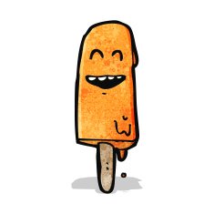 happy ice lolly cartoon