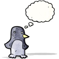 Cartoon penguin N15