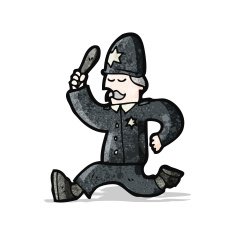 cartoon british policeman N3