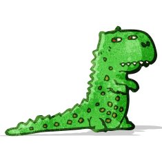 cartoon dinosaur N38