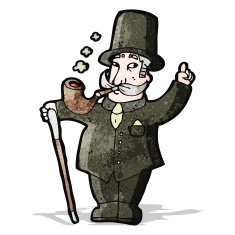 cartoon rich victorian gentleman