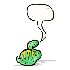 cartoon fat snake N4