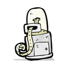 cartoon stock ticker machine