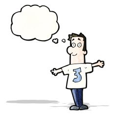 cartoon man in number three shirt N2