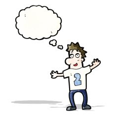 cartoon man in number two shirt