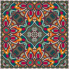 Traditional ornamental floral paisley bandanna N298
