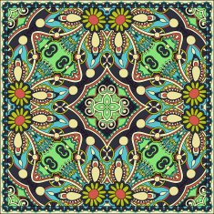 Traditional ornamental floral paisley bandanna N299