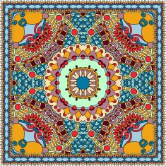 Traditional ornamental floral paisley bandanna N303