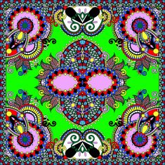 Traditional ornamental floral paisley bandanna N308