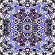 Traditional ornamental floral paisley bandanna N325