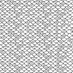 Seamless fish or snake scales background - black and white