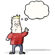 Cartoon Man Asking Question N31