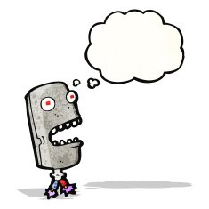 cartoon robot head N8