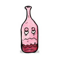 red wine bottle cartoon character N2