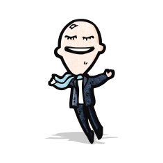 cartoon balloon head businesm N2