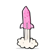 Cartoon Rocket N24