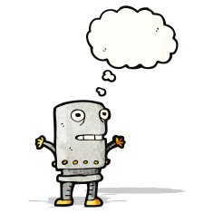 Cartoon Robot N75