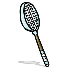 tennis raquet cartoon